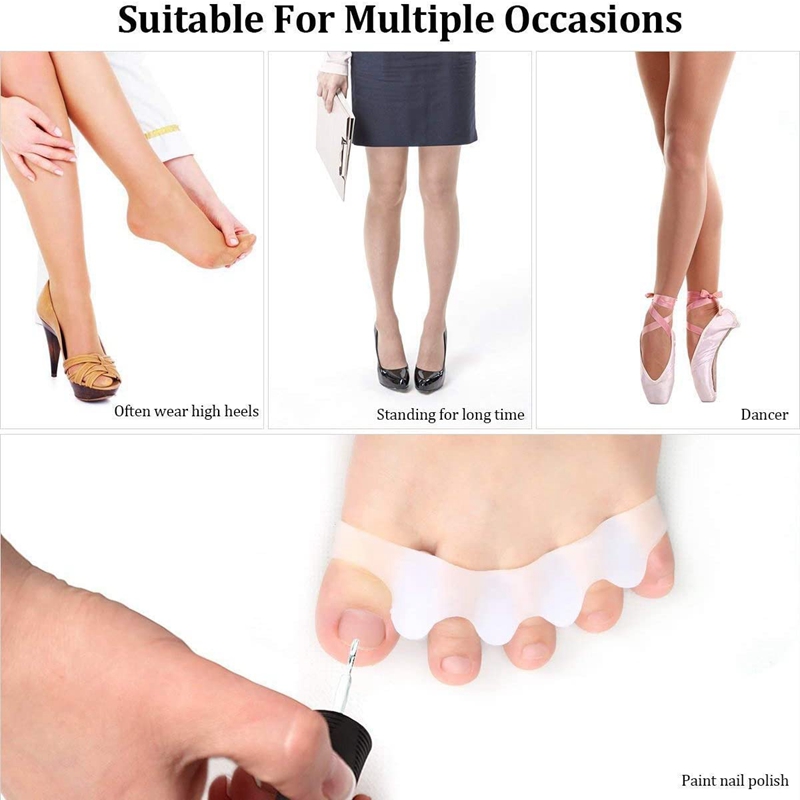 1 Pair Silicone Toe Separators - đánh giá và giá Women'S Shoes For Bunions