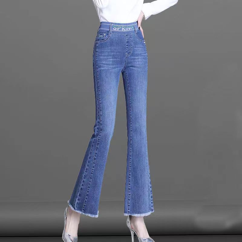 Elastic Waist Flare Nine Point - đánh giá và giá Women Shoes Jeans