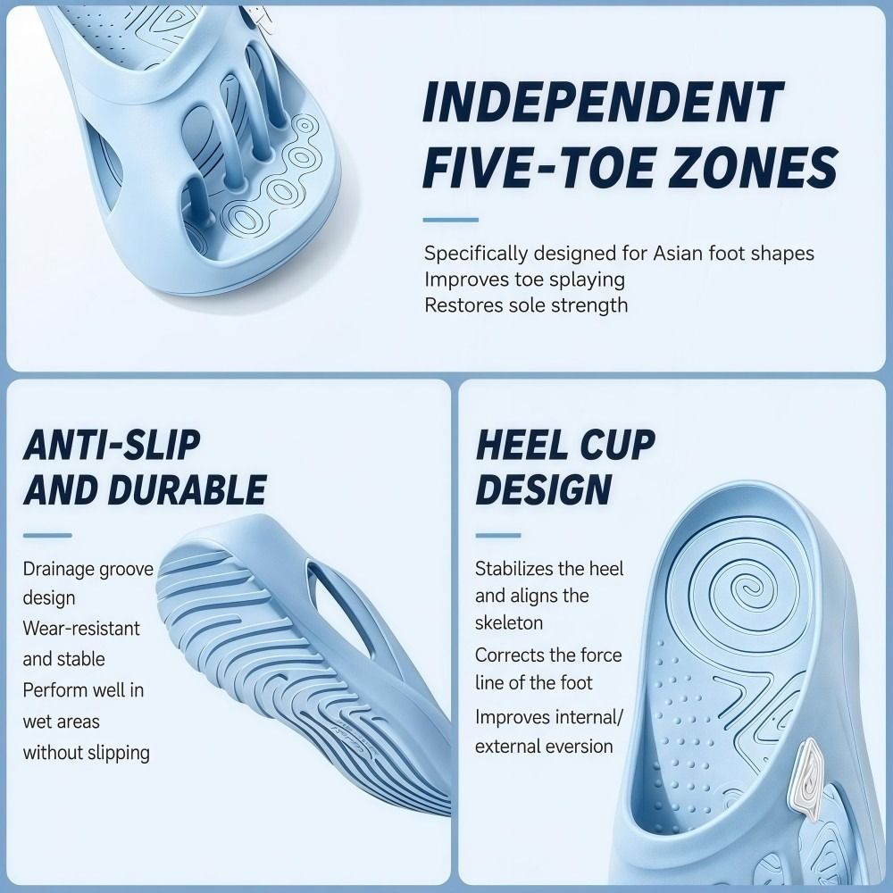 EVA Five Toe Slide Sandals Non - đánh giá và giá Women'S Shoes For Bunions