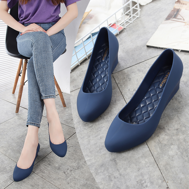 Resillee Women Navy Blue Wedge - đánh giá và giá Women'S Shoes Navy Blue