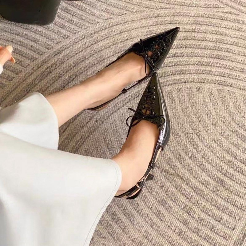 European-style Pointed-toe, Sl - đánh giá và giá Strappy Heeled Sandals