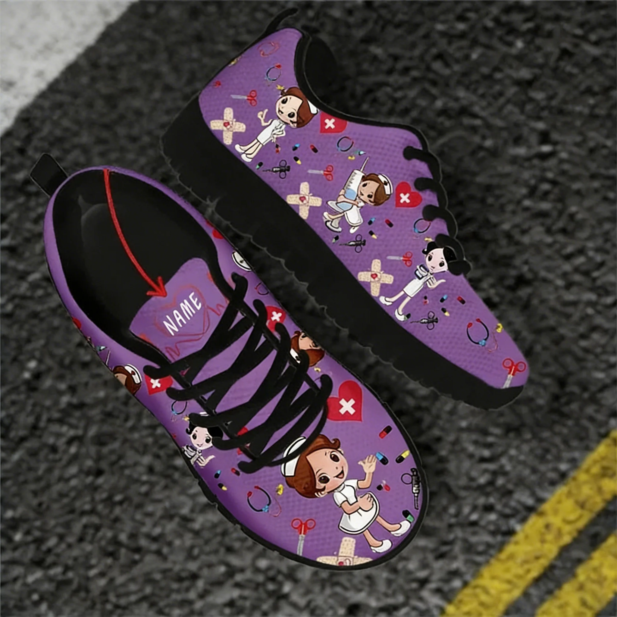 Custom Name Nurse Shoes Mesh F - đánh giá và giá Women Shoes Name