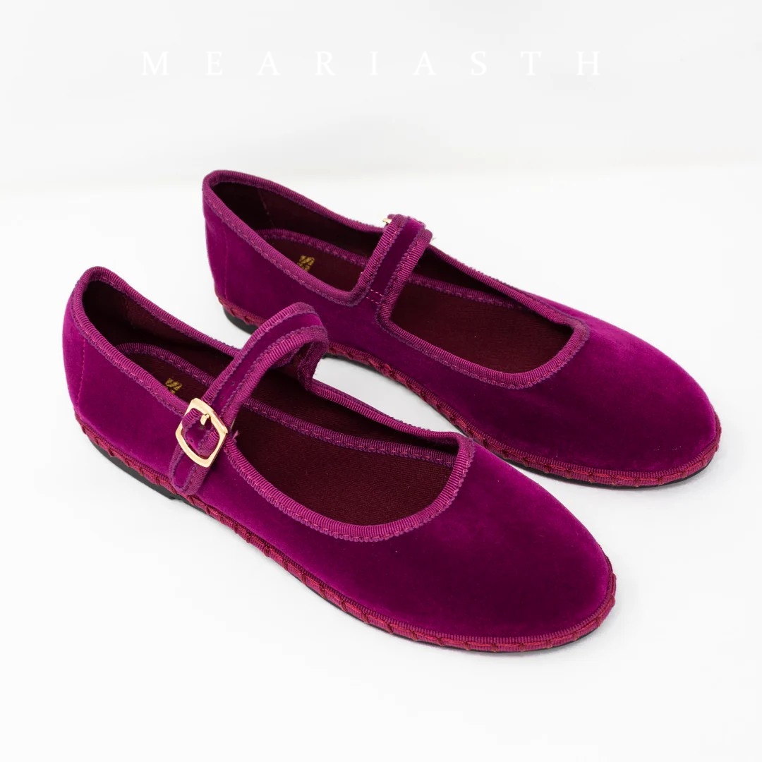 Red Mary Jeans Flats Shoes Wom - đánh giá và giá Women Shoes Jeans