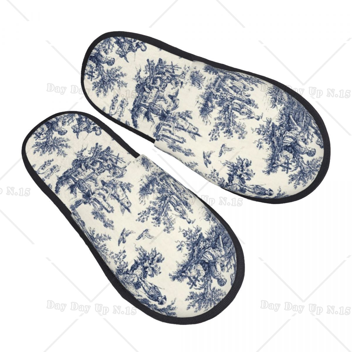 Vintage Toile De Jouy Comfort  - đánh giá và giá Women'S Shoes Navy Blue