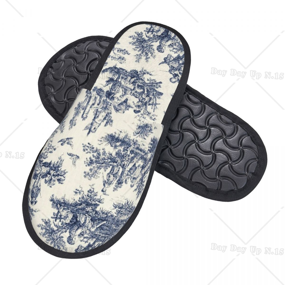 Vintage Toile De Jouy Comfort  - đánh giá và giá Women'S Shoes Navy Blue